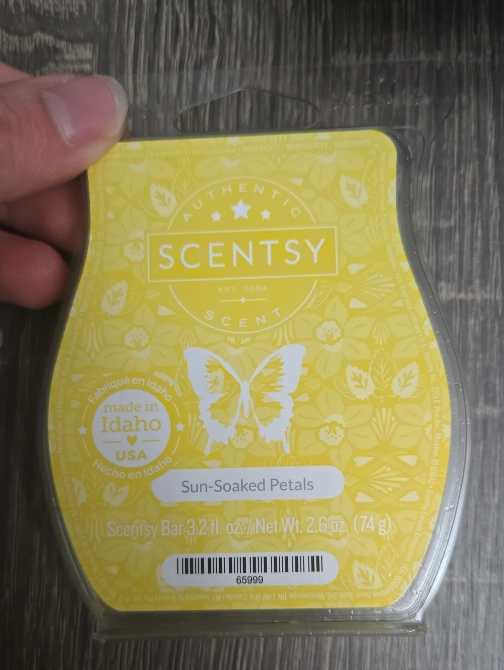 Scentsy Sun-Soaked Petals Wax Bar - Yellow